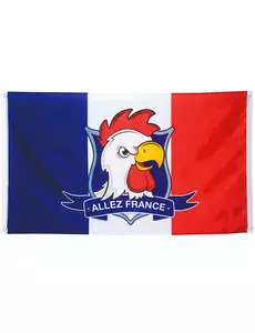 Drapeau supporter Allez France 90 X 150 cm