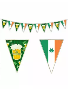St. Patrick's Day Bier Pennant Garland 3m