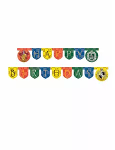 Happy Birthday Harry Potter kartonnen slinger 2 m