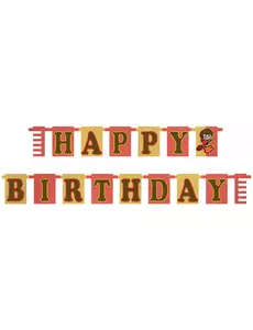 Guirlande en carton Happy Birthday kawaii Harry Potter™ 180 cm