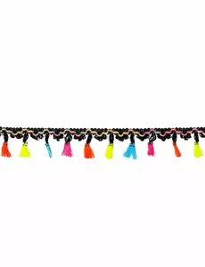 Guirlande en polyester mexicaine pompons 2 m