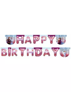 Guirlande happy birthday La Reine des Neiges 2™ 200 x 16 cm