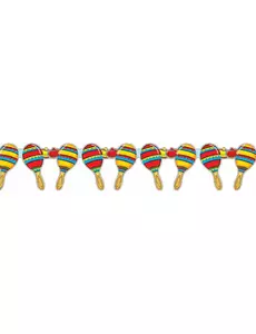 Guirlande maracas mexique 3 mètres