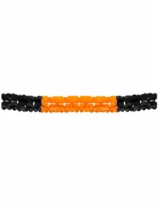 Oranje en zwarte Halloween slinger