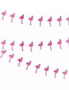 Guirlande de flamants roses de 3 m