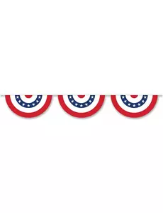 Guirlande en plastique demi cercle USA 3,66 m