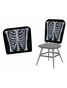 Housse de chaises squelette 38 X 48 cm Halloween