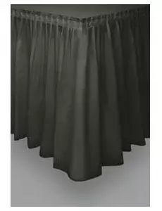 Jupe de table noire en plastique