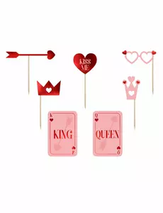 Kit photobooth love is in the air 7 accessoires