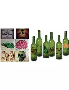 Halloween lot 6 fles versieringen