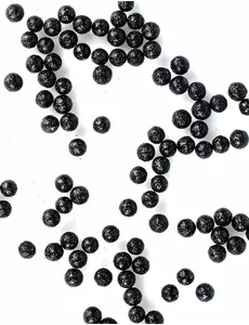Mini boules à paillettes noires de 8 mm, 10 g