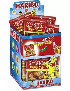 Mini zakje Haribo Happy Cola snoepjes