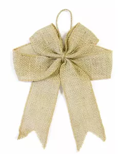 Nœud en toile de jute de 20 cm