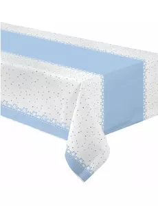 Nappe en papier étoiles bleues 120 x 180 cm