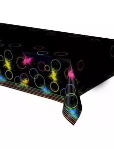 Plastic fluo tafelkleed - Glow Party