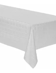 Nappe en rouleau de papier damassé blanc 6 m