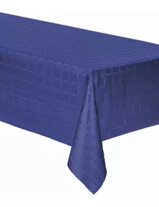 Nappe en rouleau de papier damassé bleu marine 6 m