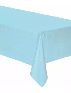 Nappe en rouleau de papier damassé bleu pastel, 6 m