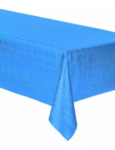 Nappe en rouleau de papier damassé bleu 6 m