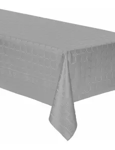 Nappe en rouleau de papier damassé gris 6 m
