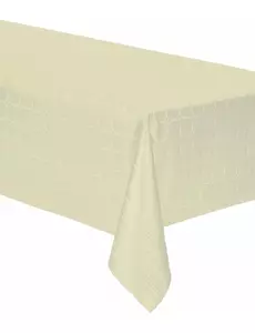 Nappe en rouleau de papier damassé ivoire 6 m