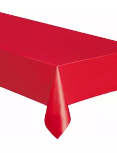 Rood tafelkleed rechthoekig 137 x 274 cm
