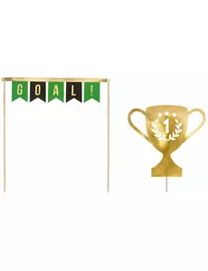 Pics à gâteaux champion de foot 15,5 - 20 cm