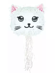 Witte Kawaii Cat pinata
