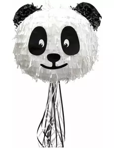 Schattige witte en zwarte panda pinata