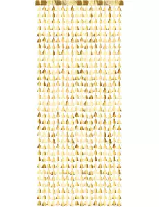 Dennenbomen draadgordijn goud 100 x 245 cm