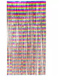 Rideau à paillettes arc-en-ciel 200 x 100 cm