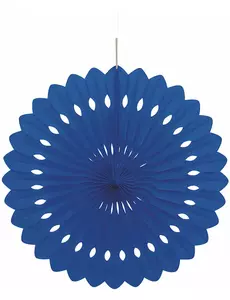 Donkerblauwe rozet 40 cm