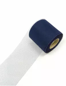 Rouleau de tulle bleu marine de 20 mètres