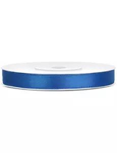 Ruban satin bleu roi 0.6 cm x 25 m