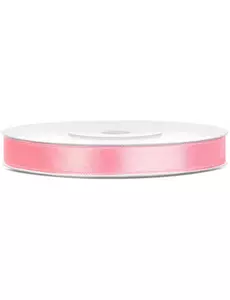 Ruban satin rose 0.6 cm x 25 m