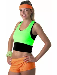 Brassière vert fluo femme