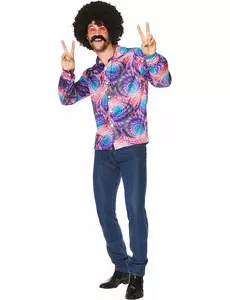 Chemise hippie psychédélique homme, Taille: Medium