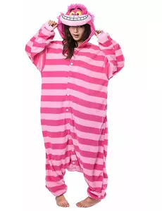 Cheshire Cat Alice in Wonderland™ Kigurumi™ pak voor volwassenen