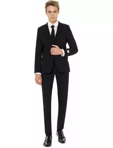 Costume Mr. Black adolescent Opposuits™, Taille: 12–14 ans (146–152cm)
