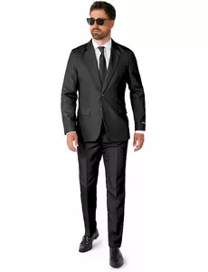 Mr. Solid zwart Suitmeister™ kostuum voor mannen, Maat: Small (EU 44–46)