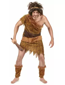 Déguisement homme des cavernes adulte, Taille: Medium/Large