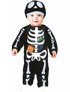 Déguisement adorable bébé squelette, Taille: 12–18 mois (82–88 cm)