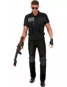 SWAT agent kostuum voor mannen, Maat: Large