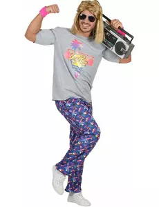 Jean 80 beach boy kostuum voor mannen, Maat: Small