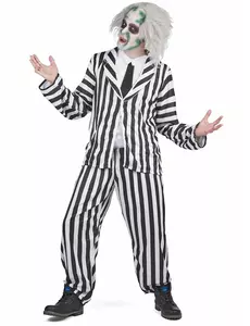 Verkleedkostuum Beetlejuice™voor heren, Maat: Medium/Large