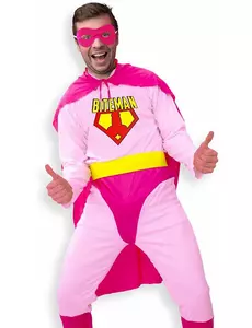 Roze Biteman kostuum voor mannen