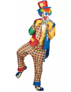 Kleurrijk clown kostuum voor mannen