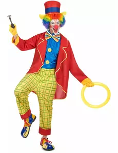Déguisement clown amusant homme, Taille: Medium
