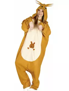 Déguisement combinaison kangourou adulte, Taille: Medium