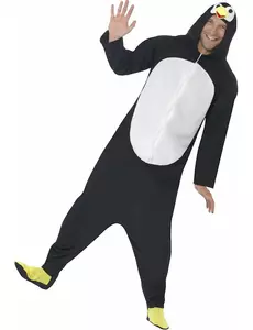 Grappige pinguïn outfit voor volwassenen, Maat: Medium